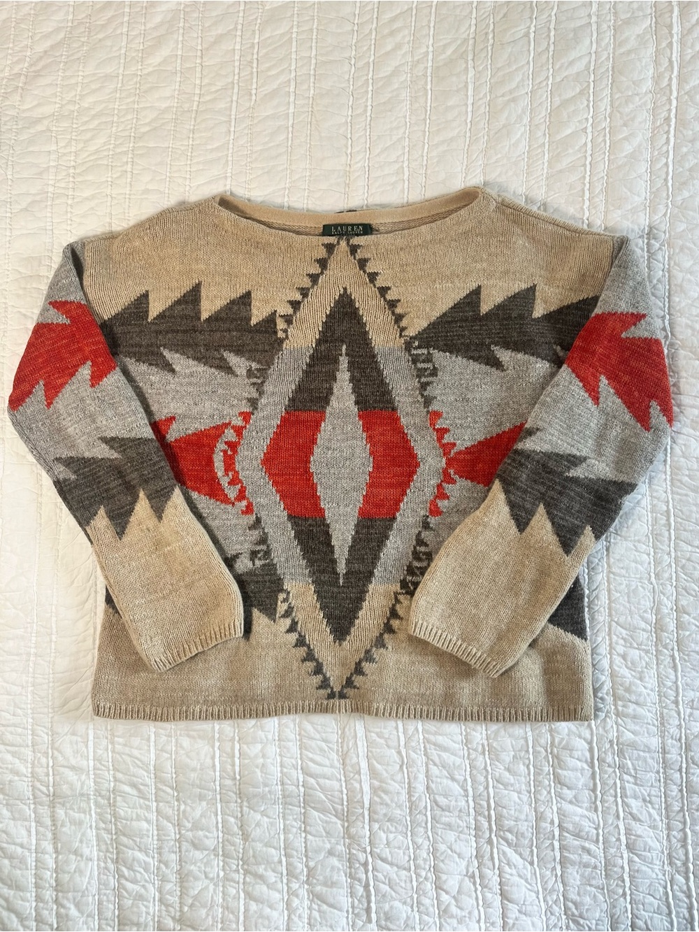 Lauren Ralph Lauren Southwestern Aztec Knit Sweater